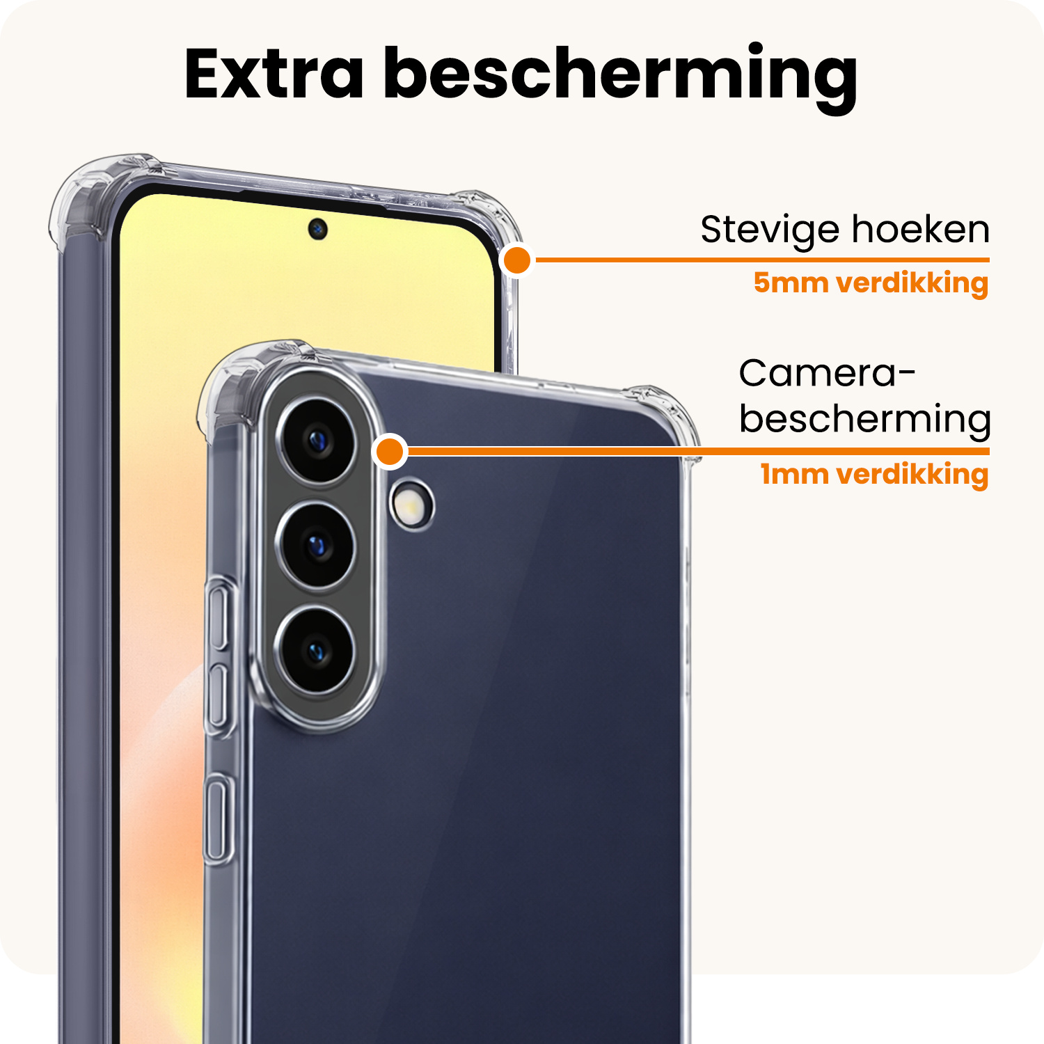 Nomfy Nomfy Samsung Galaxy A57 Hoesje Shockproof Met Screenprotector