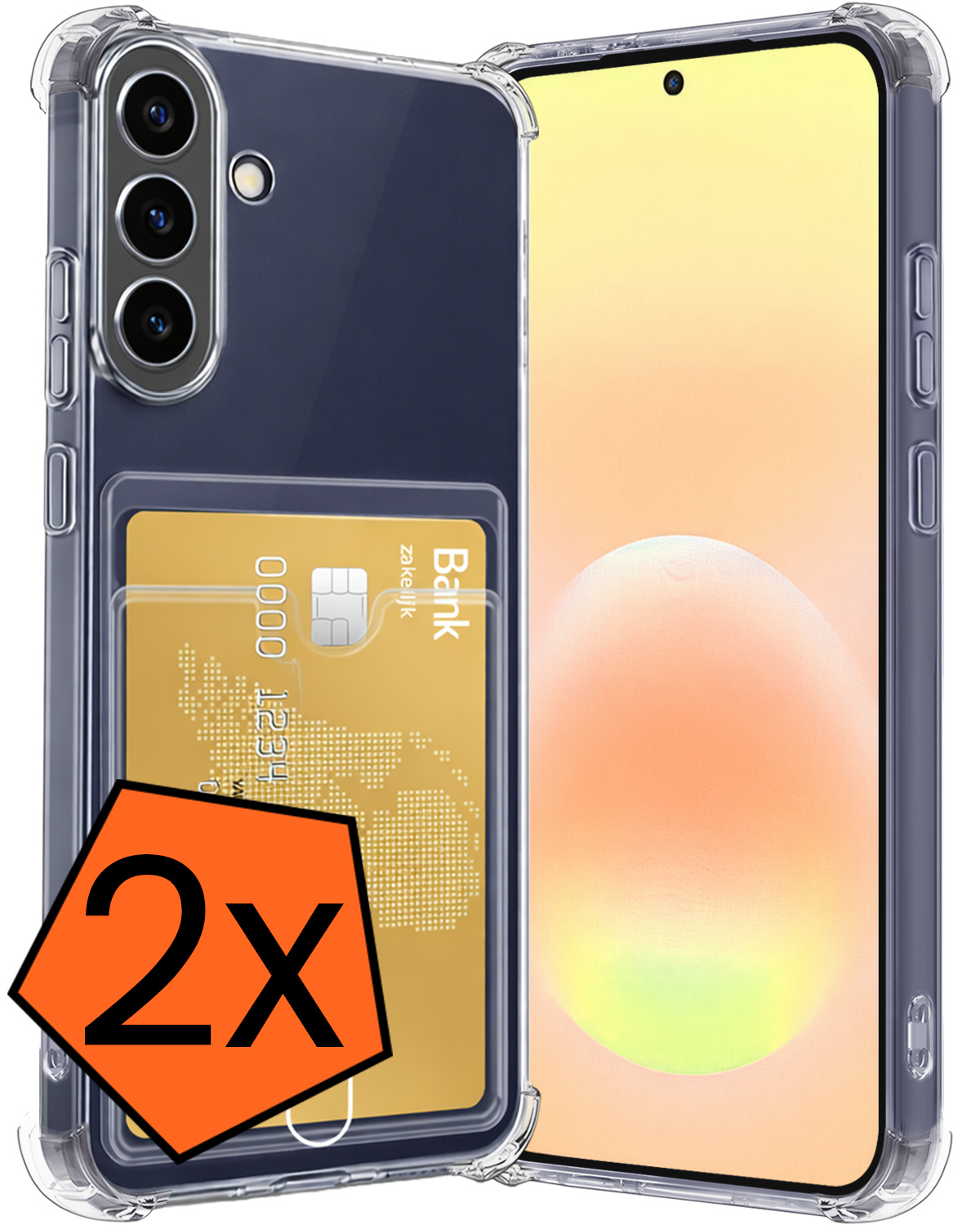 Nomfy Nomfy Samsung Galaxy A57 Hoesje Pashouder - 2 PACK