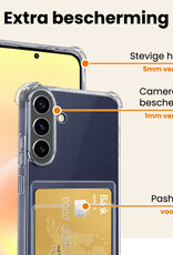 Nomfy Nomfy Samsung Galaxy A57 Hoesje Pashouder Met Screenprotector