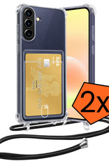 Nomfy Nomfy Samsung Galaxy A57 Hoesje Pashouder met Koord - 2 PACK