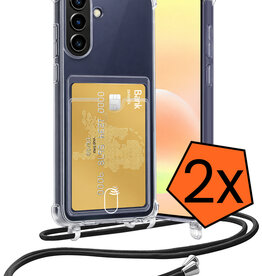 Nomfy Nomfy Samsung Galaxy A57 Hoesje Pashouder met Koord - 2 PACK