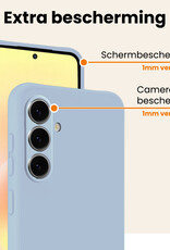 Nomfy Nomfy Samsung Galaxy A57 Hoesje Siliconen - Lichtblauw