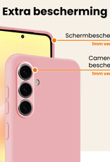 Nomfy Nomfy Samsung Galaxy A57 Hoesje Siliconen - Lichtroze