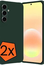 Nomfy Nomfy Samsung Galaxy A57 Hoesje Siliconen - Donkergroen - 2 PACK