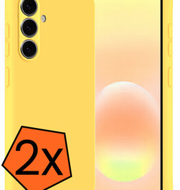 Nomfy Nomfy Samsung Galaxy A57 Hoesje Siliconen - Geel - 2 PACK