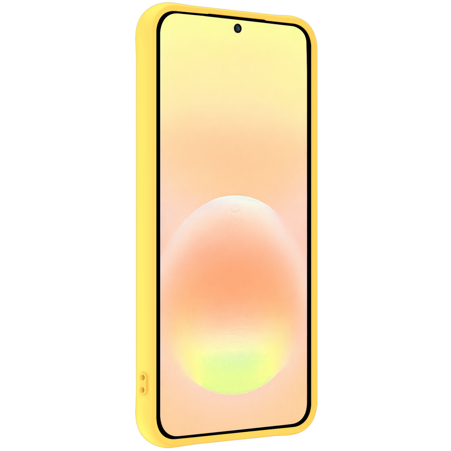 Nomfy Nomfy Samsung Galaxy A57 Hoesje Siliconen - Geel - 2 PACK