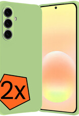 Nomfy Nomfy Samsung Galaxy A57 Hoesje Siliconen - Groen - 2 PACK