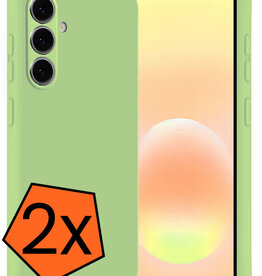 Nomfy Nomfy Samsung Galaxy A57 Hoesje Siliconen - Groen - 2 PACK