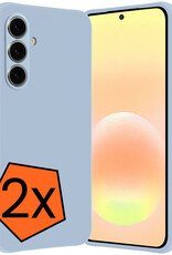 Nomfy Nomfy Samsung Galaxy A57 Hoesje Siliconen - Lichtblauw - 2 PACK