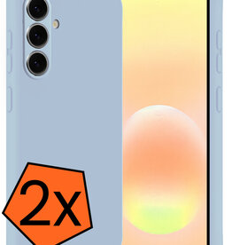 Nomfy Nomfy Samsung Galaxy A57 Hoesje Siliconen - Lichtblauw - 2 PACK