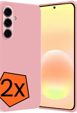 Nomfy Nomfy Samsung Galaxy A57 Hoesje Siliconen - Lichtroze - 2 PACK