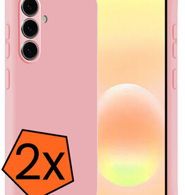 Nomfy Nomfy Samsung Galaxy A57 Hoesje Siliconen - Lichtroze - 2 PACK