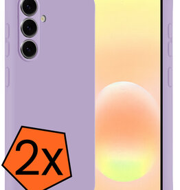 Nomfy Nomfy Samsung Galaxy A57 Hoesje Siliconen - Lila - 2 PACK