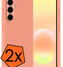 Nomfy Nomfy Samsung Galaxy A57 Hoesje Siliconen - Perzik - 2 PACK