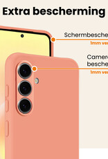 Nomfy Nomfy Samsung Galaxy A57 Hoesje Siliconen - Perzik - 2 PACK