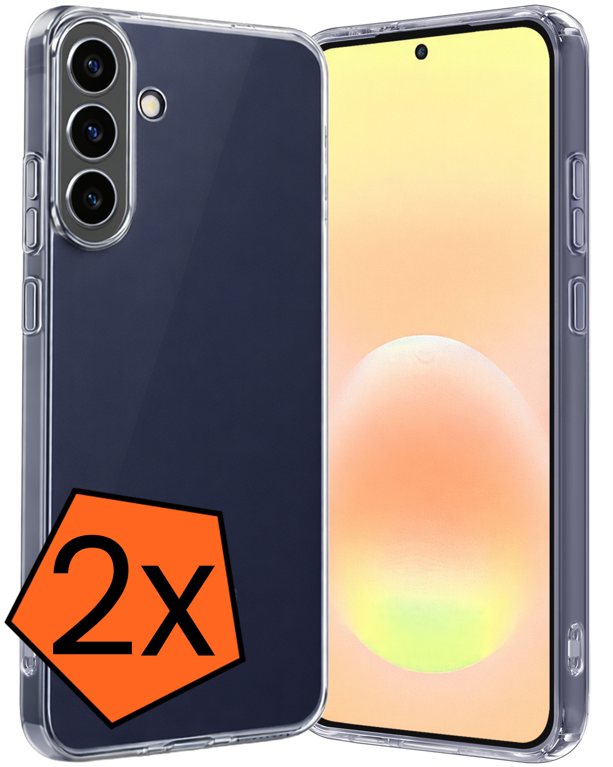 Nomfy Nomfy Samsung Galaxy A57 Hoesje Siliconen - Transparant - 2 PACK