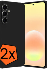 Nomfy Nomfy Samsung Galaxy A57 Hoesje Siliconen - Zwart - 2 PACK