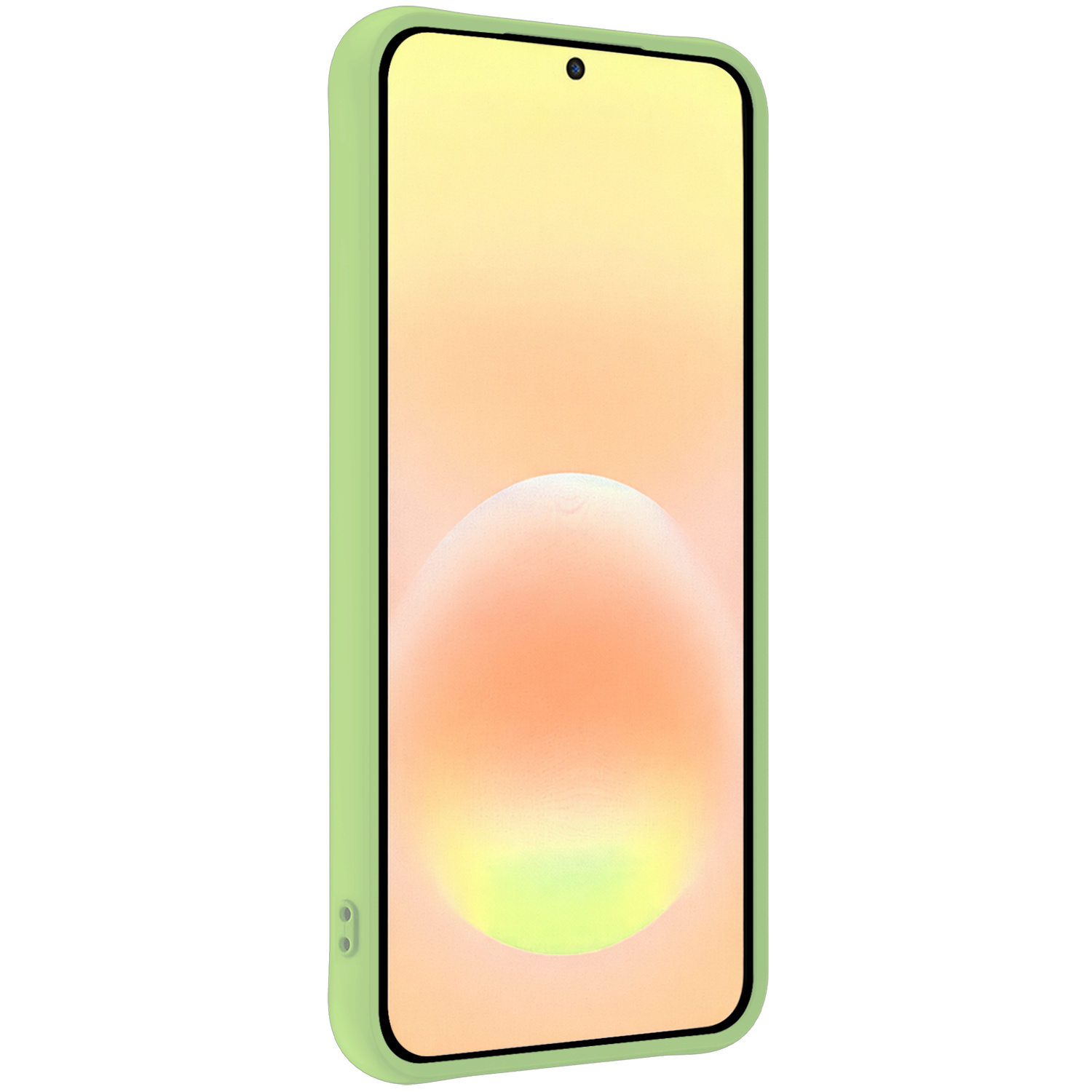 Nomfy Nomfy Samsung Galaxy A57 Hoesje Siliconen Met Screenprotector - Groen