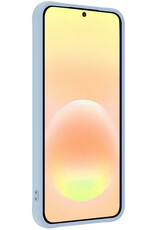 Nomfy Nomfy Samsung Galaxy A57 Hoesje Siliconen Met Screenprotector - Lichtblauw