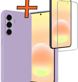 Nomfy Nomfy Samsung Galaxy A57 Hoesje Siliconen Met Screenprotector - Lila