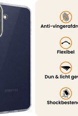 Nomfy Nomfy Samsung Galaxy A57 Hoesje Siliconen Met Screenprotector - Transparant