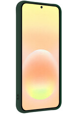 Nomfy Nomfy Samsung Galaxy A57 Hoesje Siliconen Met 2x Screenprotector - Donkergroen