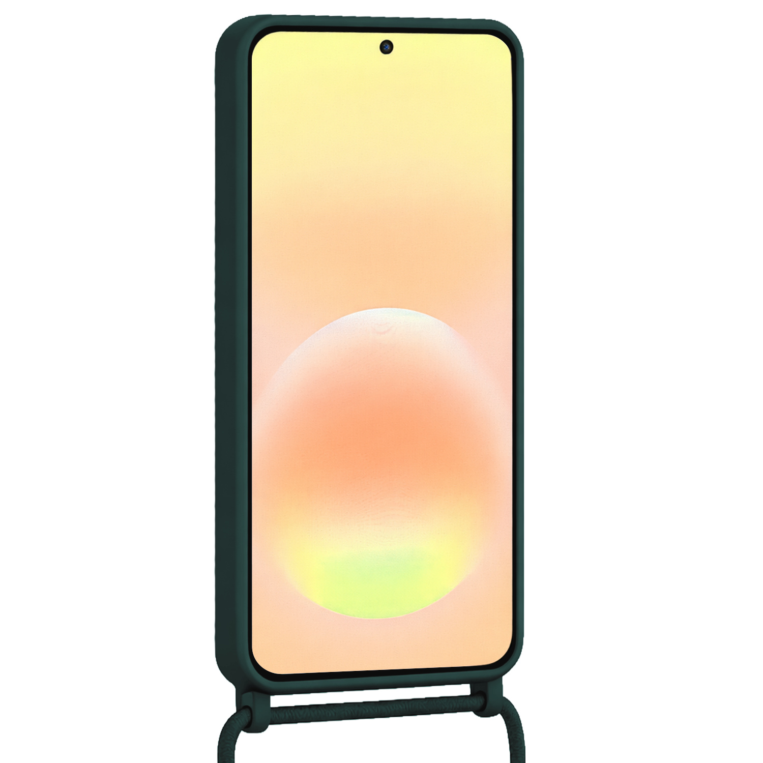 Nomfy Nomfy Samsung Galaxy A57 Hoesje Pashouder met Koord - Donkergroen - 2 PACK