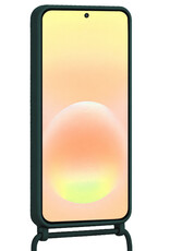 Nomfy Nomfy Samsung Galaxy A57 Hoesje Pashouder met Koord Met Screenprotector - Donkergroen