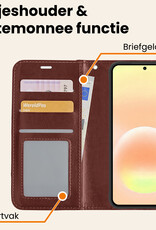 Nomfy Nomfy Samsung Galaxy A57 Hoesje Bookcase - Bruin