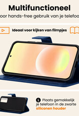 Nomfy Nomfy Samsung Galaxy A57 Hoesje Bookcase - Donkerblauw