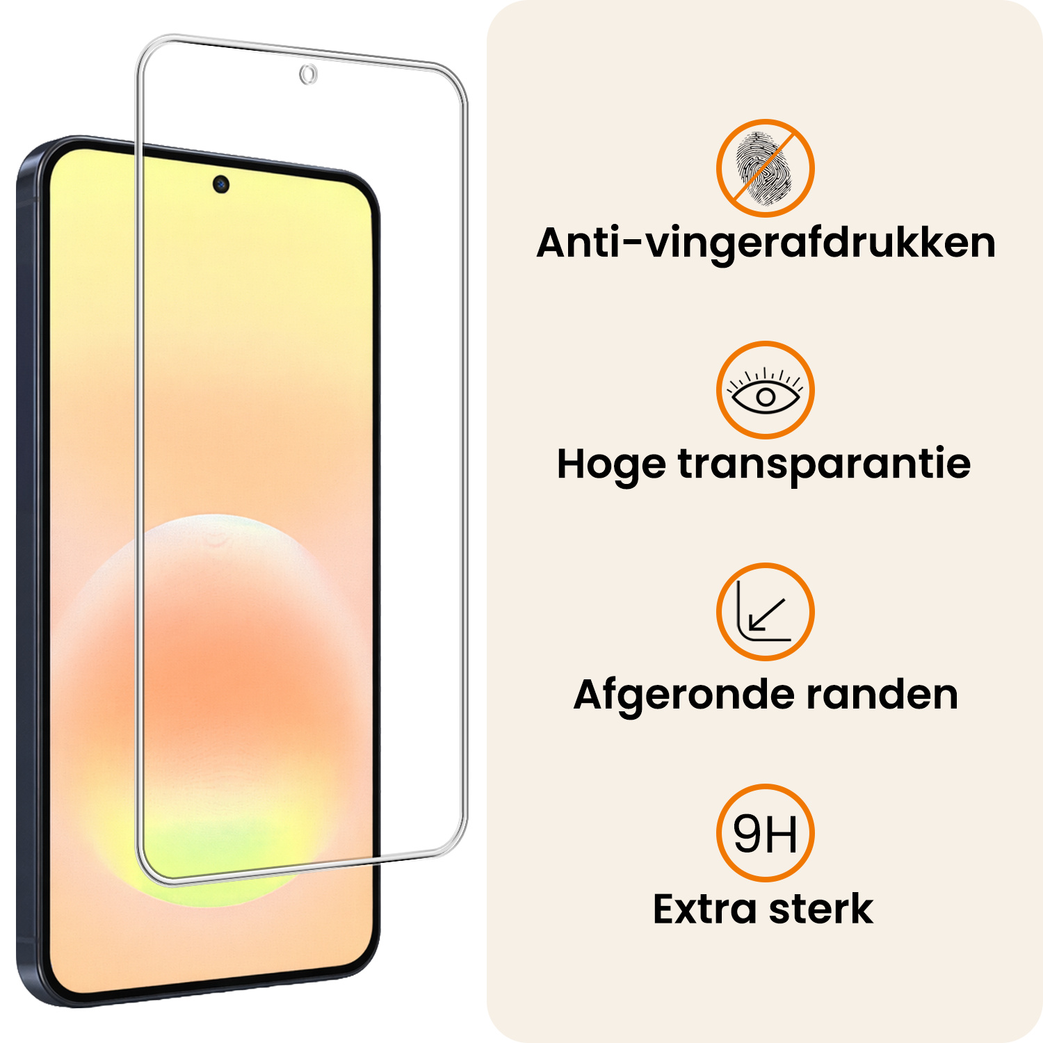 Nomfy Nomfy Samsung Galaxy A57 Hoesje Bookcase Met Screenprotector - Bruin