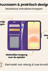 Nomfy Nomfy Samsung Galaxy A57 Hoesje Bookcase Met Screenprotector - Paars