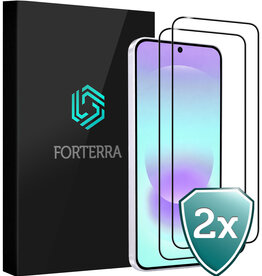 Forterra Forterra Samsung Galaxy A37 Screenprotector Glas Full Cover - 2 PACK