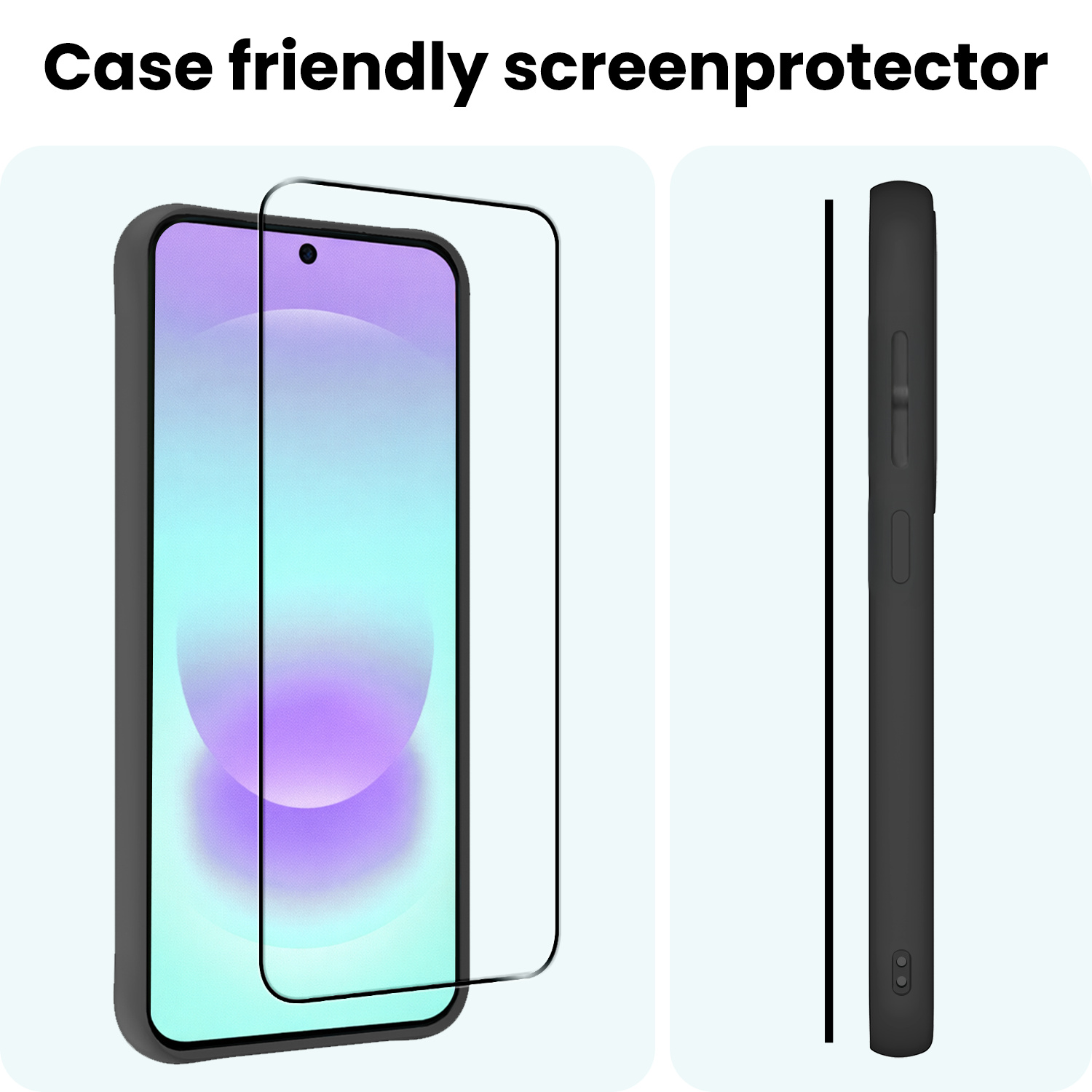 Forterra Forterra Samsung Galaxy A37 Screenprotector Glas Full Cover - 3 PACK