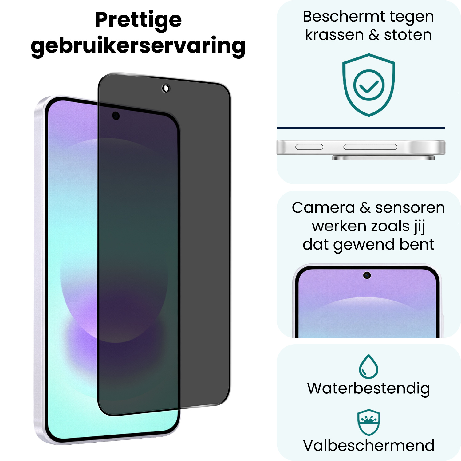 Forterra Forterra Samsung Galaxy A37 Screenprotector Glas Privacy