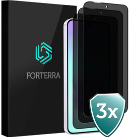 Forterra Forterra Samsung Galaxy A37 Screenprotector Glas Privacy - 3 PACK