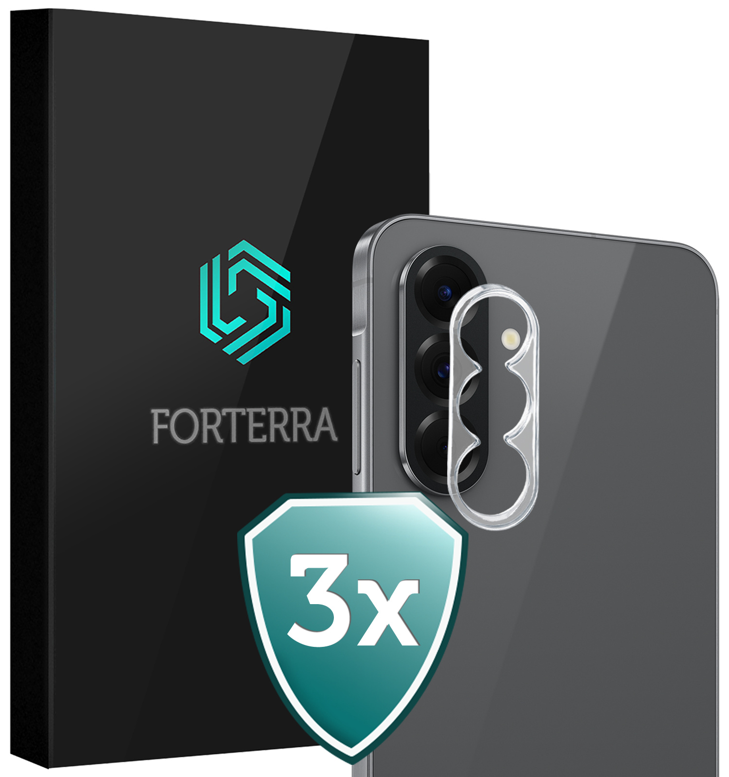 Forterra Forterra Samsung Galaxy A37 Camera Screenprotector - 3 PACK
