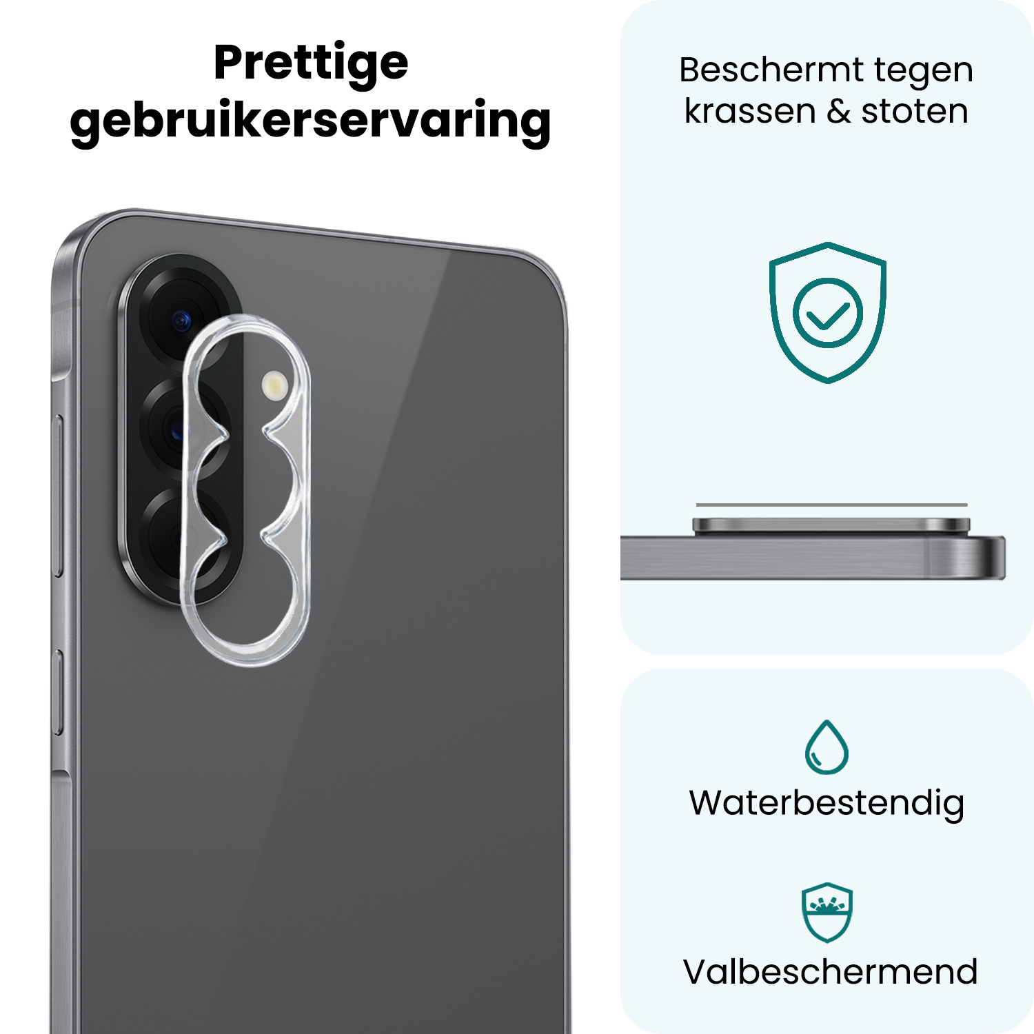 Forterra Forterra Samsung Galaxy A37 Camera Screenprotector - 3 PACK