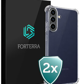 Forterra Forterra Samsung Galaxy A37 Hoesje Shockproof - Transparant - 2 PACK
