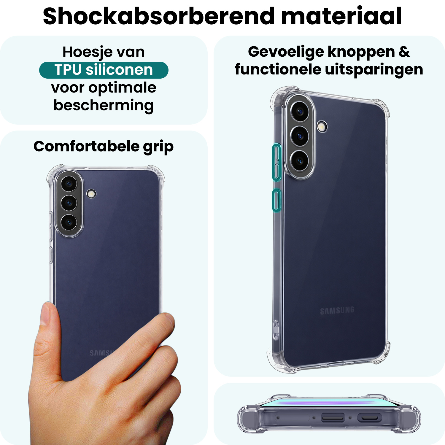 Forterra Forterra Samsung Galaxy A37 Hoesje Shockproof Met Screenprotector