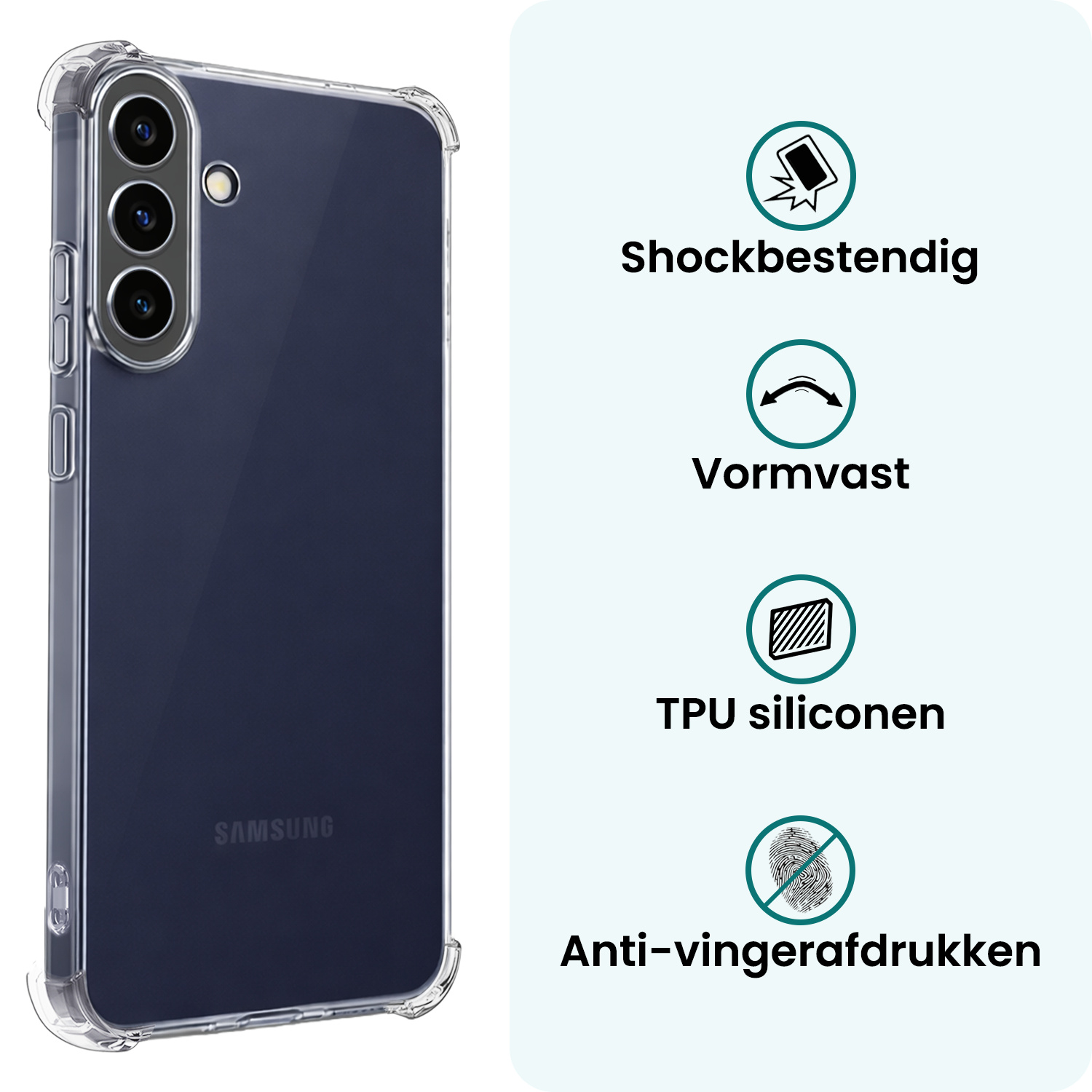 Forterra Forterra Samsung Galaxy A37 Hoesje Shockproof Met 2x Screenprotector