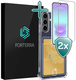 Forterra Forterra Samsung Galaxy A37 Hoesje Pashouder Met 2x Screenprotector