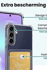 Forterra Forterra Samsung Galaxy A37 Hoesje Pashouder Met 2x Screenprotector