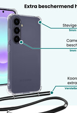 Forterra Forterra Samsung Galaxy A37 Hoesje Transparant Shockproof Met Zwart Koord