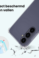 Forterra Forterra Samsung Galaxy A37 Hoesje Transparant Shockproof Met Zwart Koord