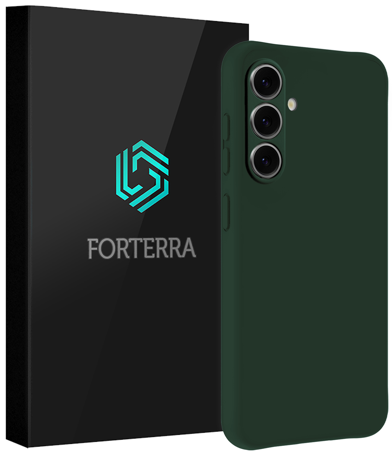Forterra Forterra Samsung Galaxy A37 Hoesje Siliconen - Donkergroen