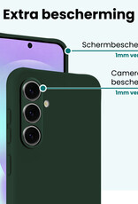 Forterra Forterra Samsung Galaxy A37 Hoesje Siliconen - Donkergroen