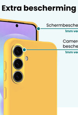Forterra Forterra Samsung Galaxy A37 Hoesje Siliconen - Geel