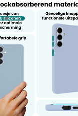 Forterra Forterra Samsung Galaxy A37 Hoesje Siliconen - Lichtblauw