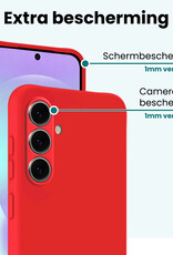 Forterra Forterra Samsung Galaxy A37 Hoesje Siliconen - Rood